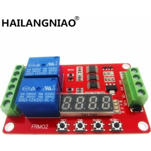 FRM02 Relay Module / Delay / Auto-lock / Cycle / Timing Relay Module / 18 Kinds of Functions Can Be Set