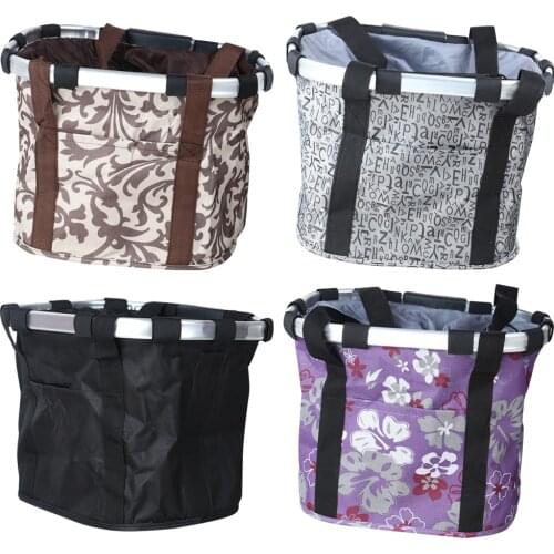 Mountain Road Bike Basket Foldable Detachable Cycling Handlebar Carrier Bag Pannier Mountain Bicycle Accessories