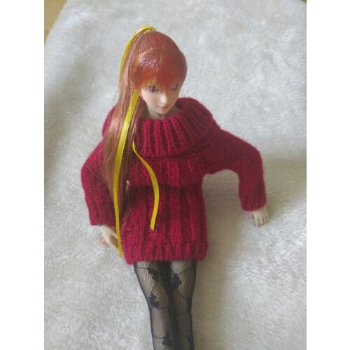 1:6 Scale Red sweater Model For 12" Female body