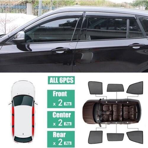 Side Windows Magnetic Sun Shade UV Protection Ray Blocking Mesh Visor Fit For BMW X1 F48 2016-2018