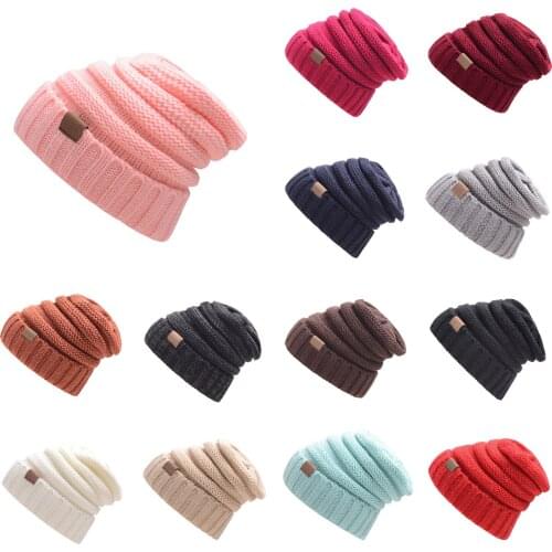 2020 New Fashion Mens and Womens Pullover Outdoor Warm Knitting Wool Hat Beanies