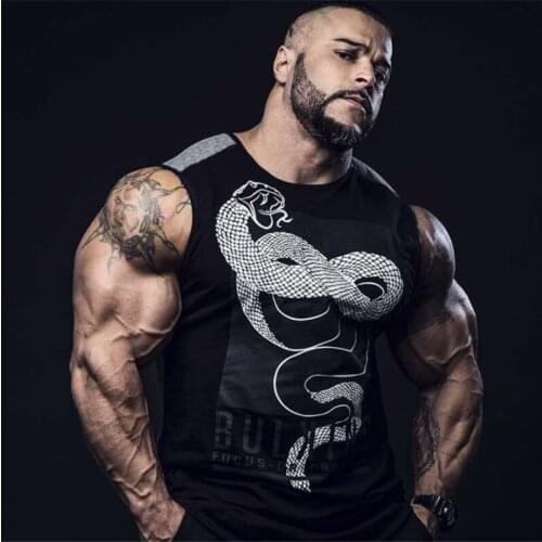 New Mens Vest Gyms Sports Bodybuilding Fitness Cotton Leisure Sleeveless Singlet Casual Top Vest Tank Bodybuilding Men Clothes