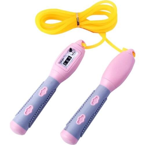 Professional Sponge Jump Rope with Electronic Counter 2.8m Adjustable Fast Speed Counting Skipping Rope Wire Workout Equipments