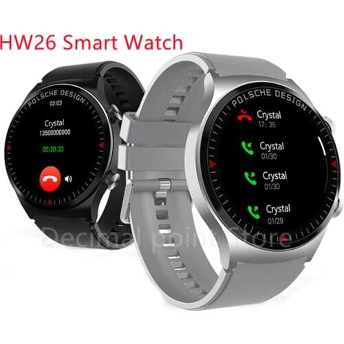 HW26 Smart Watch Heart Rate Monitor Long Standby BT Call Clock Music Player Wateroof Smartwatch Newest PK GT 2 Pro KK70