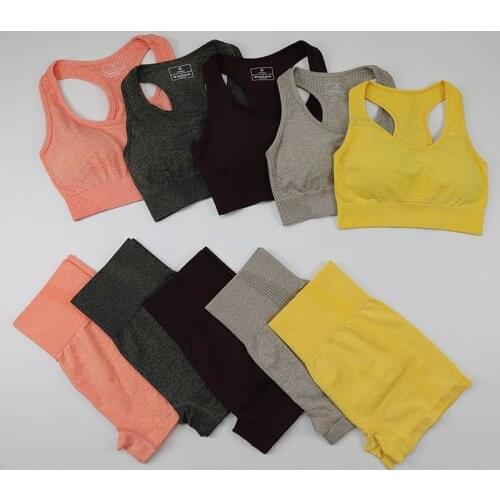 Sports Suit Women Sportswear Set Sports Outfit Fitness Set Gym Clothing Sports Bra Yoga Pants Shorts Workout Clothes For Women