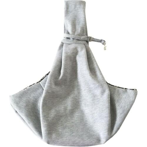 New Cotton Gray Color Pet Sling Dog Cat Carrier Bag Free Shipping by CPAM Bag for dog
