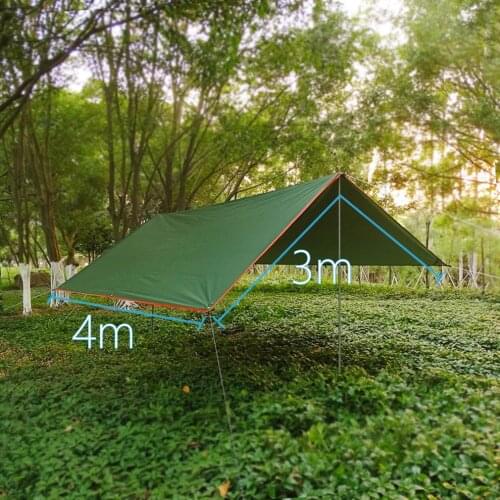 Outdoor Awning Canopy Tent Hammock Tarp Waterproof Portable Garden Sunshade Camping Beach Sun Shelter 5x3m 4x3m