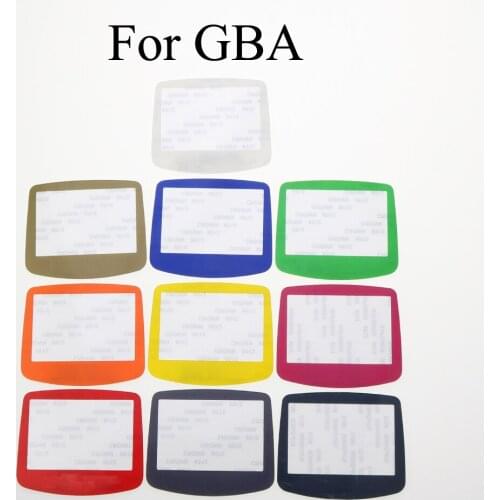 YuXi 10pcs Colorful For GBA System Replacement Protective Plastic Screen Lens Protector