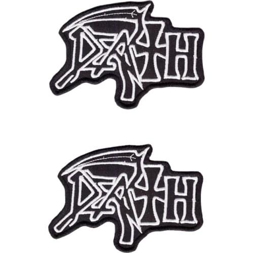 Factory outlet Cotton DEATH American Metal Band Logo Rock Music Patchwork Furniture Decoration Patch DIY Clothing patch