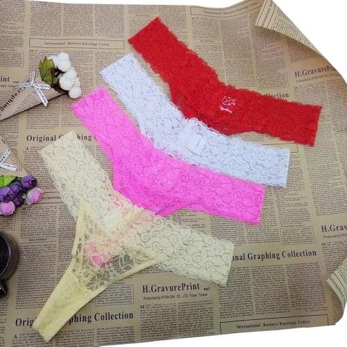 XL-4XL big size lace Cotton Women bikini Sexy Thong G-string Underwear Panties Briefs Ladies T-back intimatewear 6pcs zx104 hsh