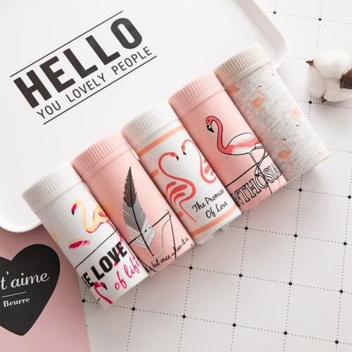 Panties For Women New Fashion Cotton Pattern Underwear Girl Briefs Ladies Lingerie Underpants Woman Casual Panty