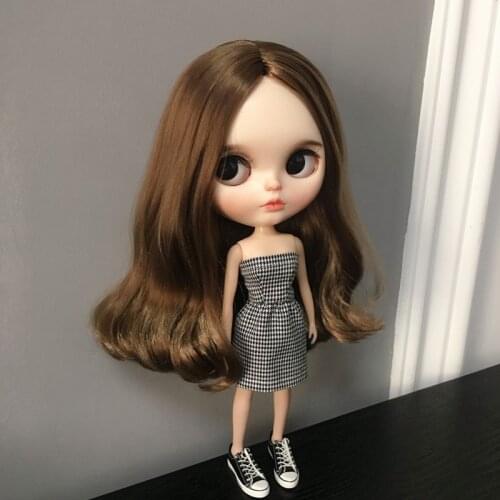 1/6 blyth doll clothes Swallow gird Tube top dress blyth Accessories for licca azone ob19 blyth doll clothing for barbie doll