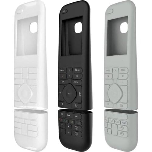 Alloyseed 1pcs Soft Silicone Remote Control Cover Protective Case Cover Skin Replacement For Logitech Harmony Elite
