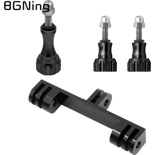 BGNing Dual Bracket Tripod Holder Metal Camera Handle with Screw Mount Adapter for Gopro Max 9 8 for Insta360 ONE R Action CAM