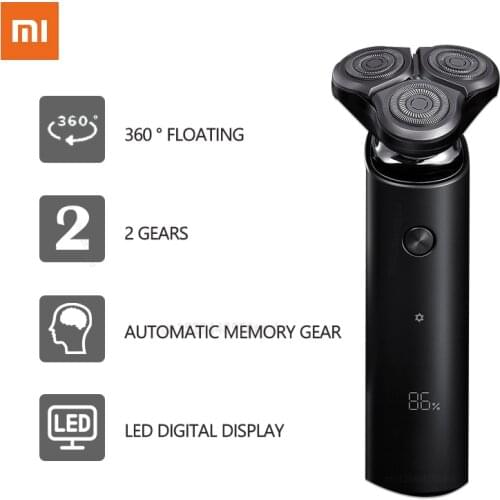 Xiaomi Mijia Electric Shaver S300 IPX7 Waterproof Double Layer Blade Type-C Charging Portable 3D Intelligent Floating Shaver