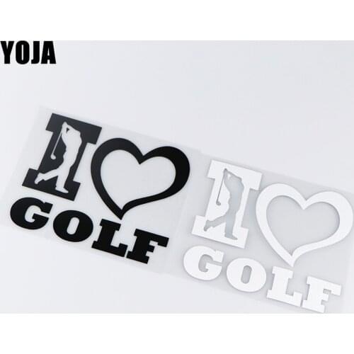 YOJA 14.6X12.9CM Love Leisure Sport Creative Car Sticker Whole Body Decoraiton Decal ZT4-0249