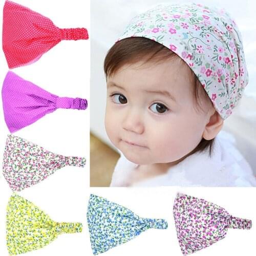 Girl Floral Spring Summer Baby Hat Cotton Boy Cap Children Headbands Toddler Kids Headwear Newborn Head Scarf Triangle Bandanas