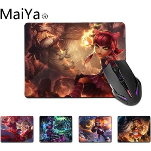 Maiya Top Quality league of legends Annie Durable Rubber Mouse Mat Pad Top Selling Wholesale Gaming Pad mouse