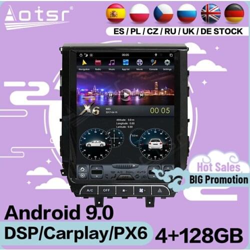 128G Tesla Screen Multimedia Stereo Android Player For Toyota Land Cruiser LC200 2016 2017 2018 2019 Radio Video Auto Head Unit