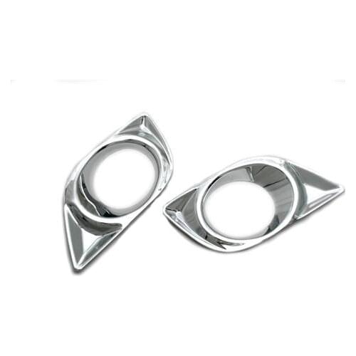 New Chrome Car Outdoor Decoration Front Fog Light Cover for Nissan Versa / Pulsar / Sunny Sedan 2012 Up