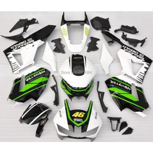 New Arrive Black+White UV Paint Bodywork Fairing ABS Injection For Honda CBR 600RR F5 2013 13 (2) [CK1246]