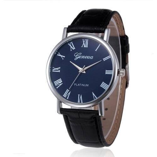 Wholesale Retro Design Leather Band Analog Alloy Quartz Wrist Watch