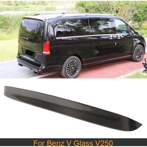 Carbon Fiber Rear Roof Spoiler Wing For Mercedes-Benz V Glass V250 2018 2019 Car Rear Trunk Roof Boot Lip Wing Spoiler