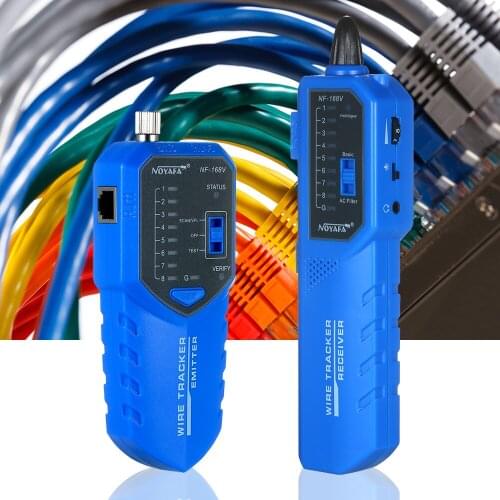 Wire Tracer Telephone Line Finder Network Ethernet Cable Tester and Mapper for RJ11/RJ45/Cat 5/Cat 6/BNC Cable PoE Switch