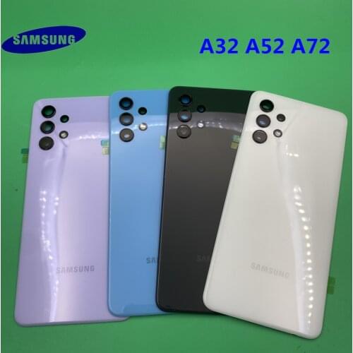 Original Back Battery Cover Rear Door Housing Panel SAMSUNG Galaxy A32 A325 A52 A525 A72 A725 with camera Replacement Part