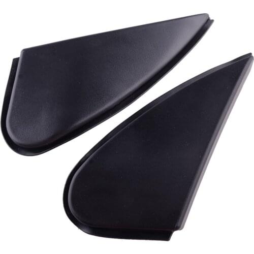 1 Pair Car Front Side View Mirror Corner Triangle Cover Black Fit for Toyota Corolla 60118-02170 60117-02170 2014 2015 2016