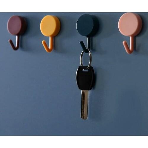 10pcs/lot Sticky Hook Creative Cute Viscose Dormitory Hook Wall Free Punch Bathroom Bathroom Home Wall Strong Hook 2020 E11248