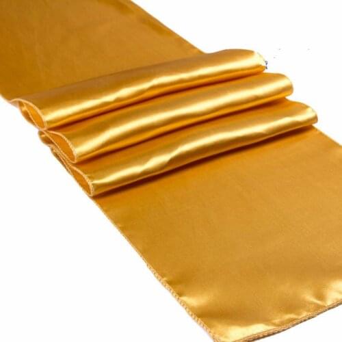 10pcs per lot Satin table runners wedding hotel layout supplies wholesale simple satin table runner