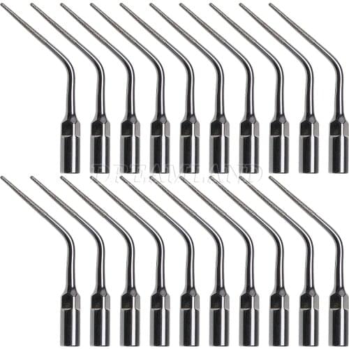 20 Pcs E3D Diamond coated SKYSEA Dental Ultrasonic Scaler Endo Perio Tip fit Cavitron EMS