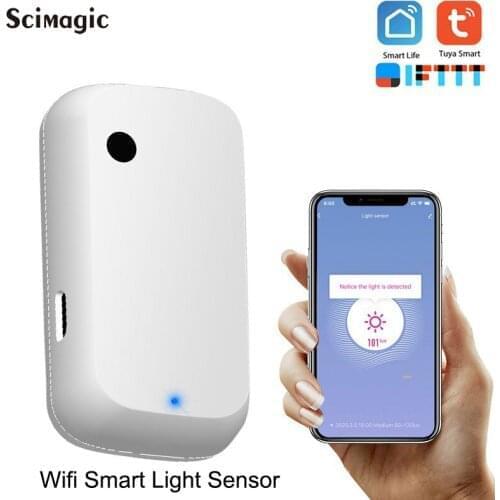 3pcs Smart WiFi Light Sensor AI Automatic Linkage Execution Brightness Detection Switch Tuya APP Control Smart Home Automation