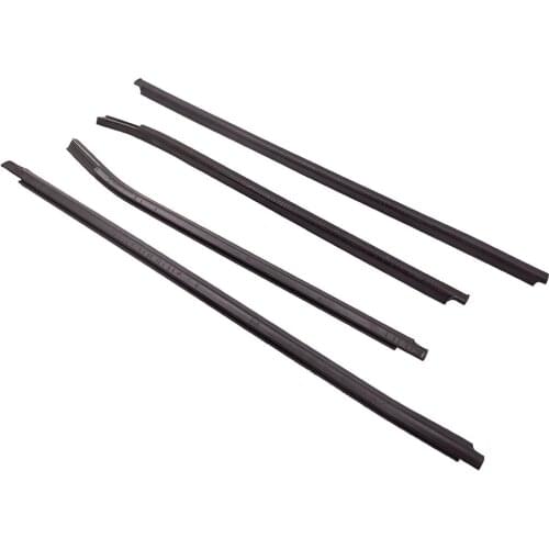 4x Outside Window Door Belt Weather-strip For Toyota HILUX Double Cab 2005-2015