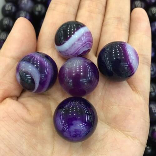 5pcs NATURAL Dream Amethyst Crystal sphere ball Orb Gem Stone