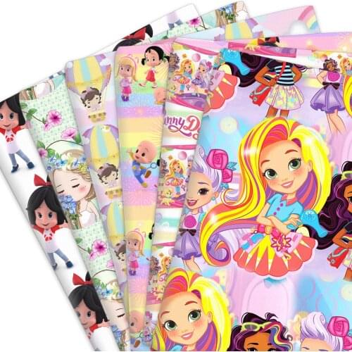 50*145cm Sunny Princess 100% Pure Girl Or Polyester Cotton Fabric Sewing Quilt Patchwork Material Fabrics Needlework DIY Cloth