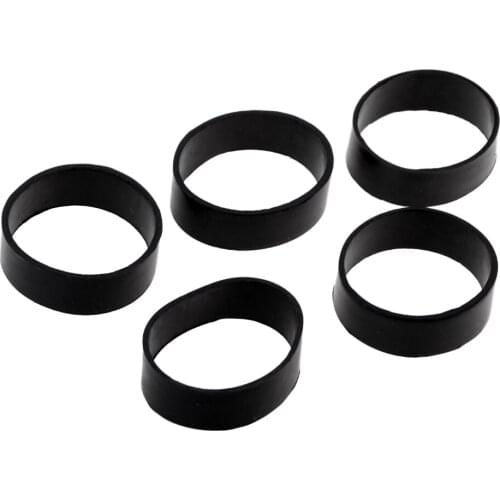 5X Rubber Fixed Ring Bundle Fixing Sleeve For 5cm/2inch Belt Harness Webbing