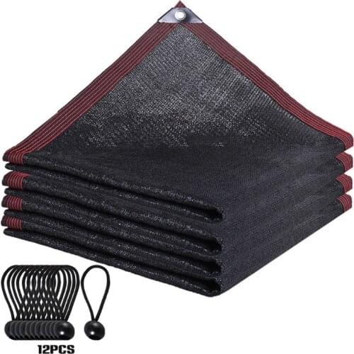90% Black Shade Sail Anti-UV Sun Shade Net Outdoor Awnings Sun Shelter Garden Patio Pool Shade Sail Garden Sun Shade Net