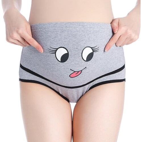 Maternity Underwear Pregnancy Clothes Plus Size Lingere Breathable Cotton Adjustable High Waist Belly Support Pregnant Panties