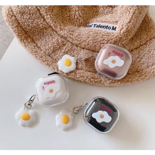 For Samsung Galaxy Buds Live/Buds Pro Case Korea Cartoon Keychain Transparent Silicone Earphone Case For Galaxy Buds Live Cover