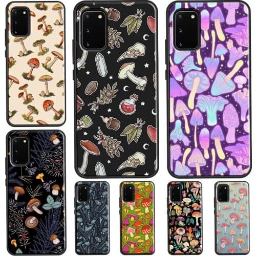 Mushroom Forest For Samsung Note 20 Ultra Note 10 Plus Case For Galaxy S21 S8 S9 S10 Plus S20 FE Coque