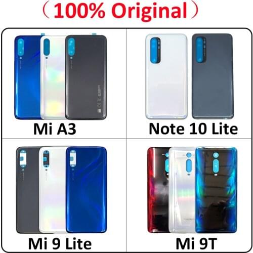 Original Glass Battery Back Cover Case For Xiaomi Mi A3 CC9e CC 9e Adhesive Sticker Stickers
