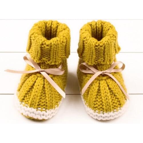 Baby Shoes Autumn Winter Children Shoes Cute Baby First Walkers Kids Newborn Toddler Warm Knitting Boots