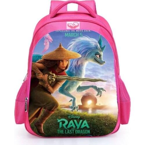 Disney Raya The Last Dragon Kids Backpacks For Teenagers 13/16inch Primary School Bags For Girls Boys Birthday Gifts Mochilas
