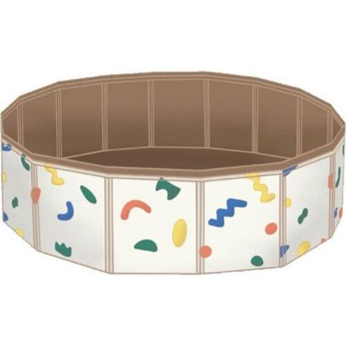 Childrens Foldable Swimming Pool Multifunctional Play Pool INS Childrens Indoor Home Color Baby Game Ocean Pool Toy Fence
