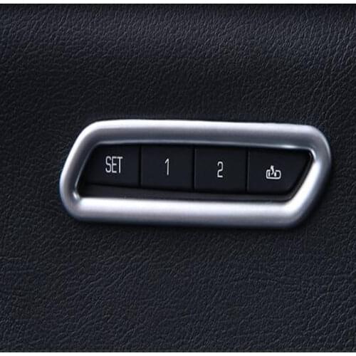 For Cadillac XT5 2016-2018 2019 2020 Car Seat Adjustment Memory Button Switch Frame Cover Decoration Trim Interior Accessories