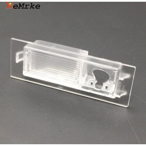 EEMRKE Car Camera Bracket License Plate Lights Housing for Fiat Tipo / Egea 2015 2016 2017 2018 for Jeep Renegade (BU) 2015