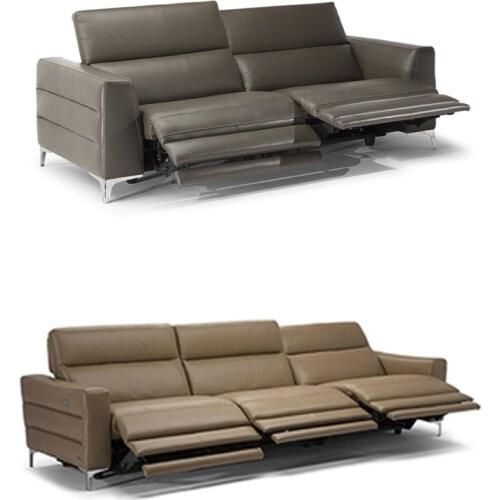 Electric recliner relax theater living room Sofa bed functional top grade cow genuine leather couch Nordic modern Cinema 23 seat