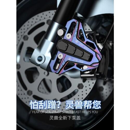 Spirit Beast Motorcycle Brake Caliper Cover Brake Pump Cover Universal For Radial Axial Caliper Honda Yamaha Kawasaki Suzuki